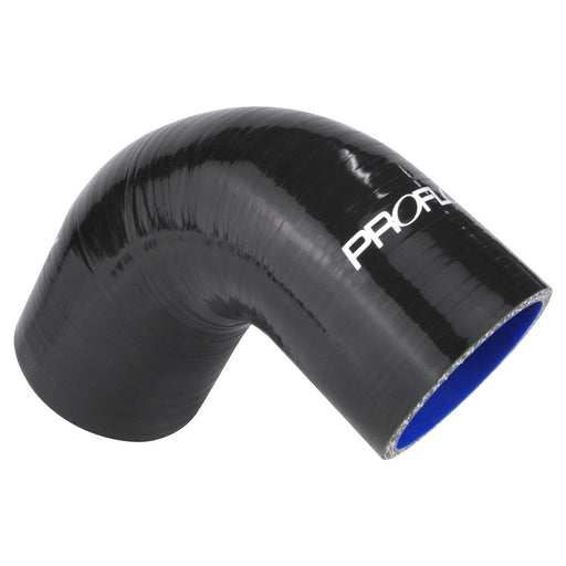 Proflow Hose Tubing Air intake, Silicone, Reducer, 3.00in. - 3.50in. 90 Degree Elbow, Black - PFES203-300-350B