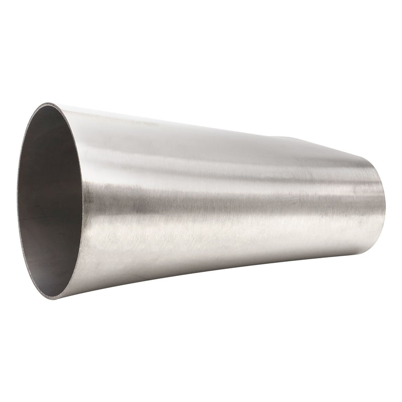 Proflow Pipe Adapter, Exhaust, Oval To Round, Stainless Steel, Raw, 3.50 in. Inlet/Outlet, 6 in. Length - PFESS-PA312