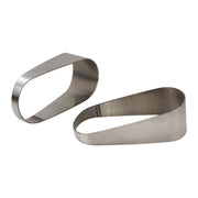 Proflow Pie Cut Oval Tubing Stainless Steel cut 3.5 in, 50mmx110mm horizontal cut 15 degree, 6 pcs set - PFESS-PC312-H