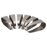 Proflow Pie Cut Oval Tubing Stainless Steel 4, 63mmx125mm horizontal cut 15 degree, 6 pcs set - PFESS-PC400-H PFESS-PC400-H