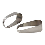 Proflow Pie Cut Oval Tubing Stainless Steel 4, 63mmx125mm horizontal cut 15 degree, 6 pcs set - PFESS-PC400-H