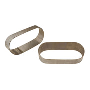 Proflow Pie Cut Oval Tubing Stainless Steel cut 4, 63mmx125mm vertical cut 15 degree, 6 pcs set - PFESS-PC400-V