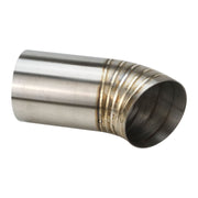 Proflow Pie Cut Welded, 304 Stainless Steel, Turbo Dump Pipe Tip, 3.00'', 36 Degree Angle, 120mm Leg Length - PFESS-PCDUMP300-36