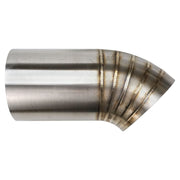Proflow Pie Cut Welded, 304 Stainless Steel, Turbo Dump Pipe Tip, 4.00'', 36 Degree Angle, 250mm Leg Length - PFESS-PCDUMP400-36 PFESS-PCDUMP400-36