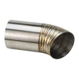 Proflow Pie Cut Welded 304 Stainless Steel, Turbo Dump Pipe Tip, 4.0 in., 45 Degree Angle, 250mm Leg Length - PFESS-PCDUMP400-45 PFESS-PCDUMP400-45