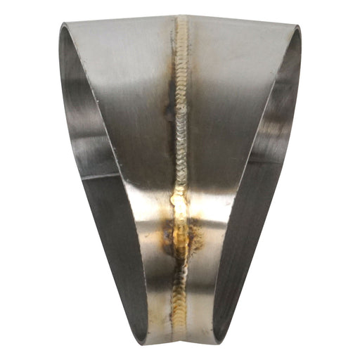 Proflow Pie Cut Welded Oval Tube Horizontal 304 Stainless Steel, 3.5 in. 30 deg - PFESS-PCHW350-30