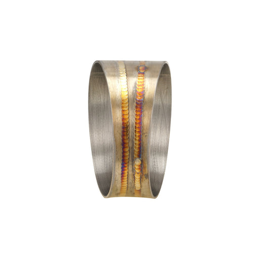 Proflow Pie Cut Welded Round Tube 304 Stainless Steel, 3.5 in. 45 deg - PFESS-PCRW350-45