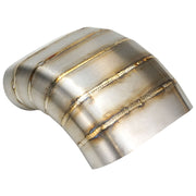 Proflow Pie Cut Welded Oval Tube Vertical 304 Stainless Steel, 3.0 in. 90 deg - PFESS-PCVW300-90