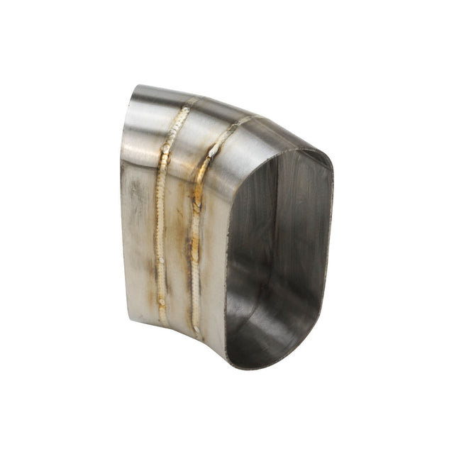 Proflow Pie Cut Welded Oval Tube Vertical 304 Stainless Steel, 4.0 in. 45 deg - PFESS-PCVW400-45 PFESS-PCVW400-45