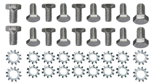Proflow Oil Pan Bolt Kit Stainless Steel SB Chevrolet, Oldsmobile V8, 18 Piece Set - PFESS-R0006 PFESS-R0006