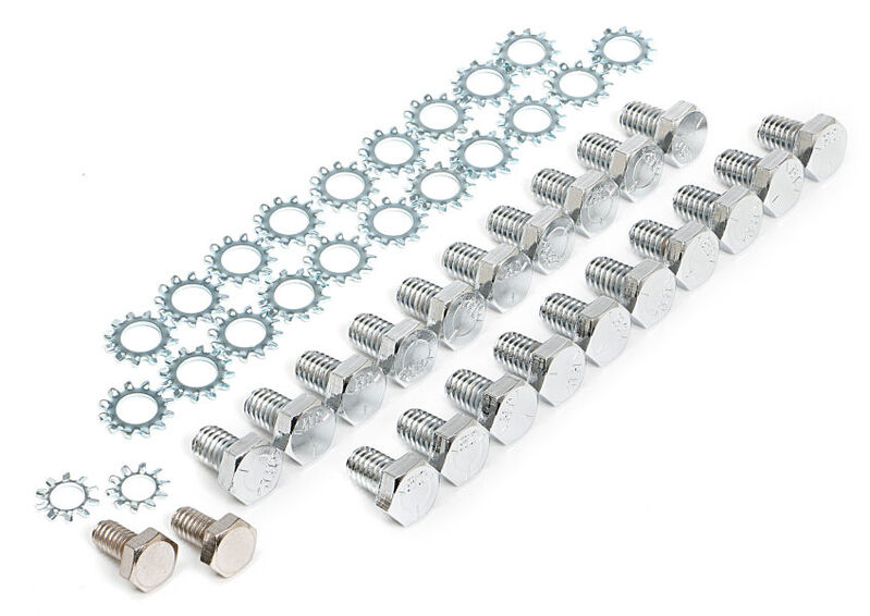 Proflow Oil Pan Bolt Kit Stainless Steel BB Chevrolet, Pontiac, Chrysler V8, 28 Piece Set - PFESS-R0007 PFESS-R0007