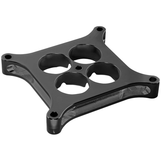 Proflow Carburettor Spacer, Aluminium Black Anodised, 1 in. Thick, Tapered Combo, 4150 Square Bore - PFESSLW41501ALBK PFESSLW41501ALBK