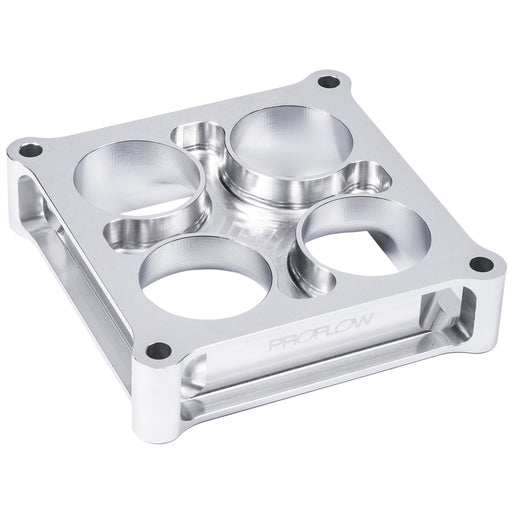 Proflow Carburettor Spacer, Aluminium, 1.5 in. Thick, Tapered Combo, 4500 Square Bore - PFESSLW450015AL PFESSLW450015AL