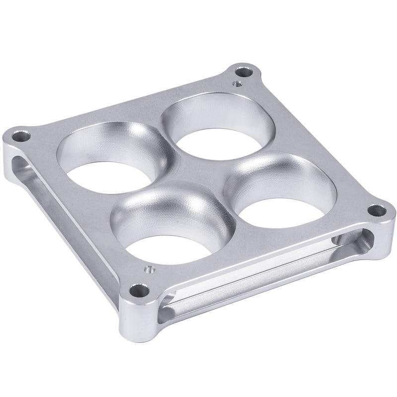 Proflow Carburettor Spacer, Aluminium, 1 in. Thick, Tapered Combo, 4500 Square Bore - PFESSLW45001AL PFESSLW45001AL