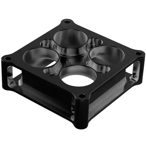 Proflow Carburettor Spacer, Aluminium Black Anodised, 2 in. Thick, Tapered Combo, 4500 Square Bore - PFESSLW45002ALBK PFESSLW45002ALBK
