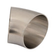 Proflow Stainless Steel Tubing, Exhaust, SS304, 3.00 in., 45 Degree Elbow, Short Turn No Leg, 1.5mm Wall - PFESSP102-300ST PFESSP102-300ST
