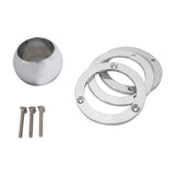 Proflow Chrome Steering Column Ball Swivel Lower Mount, 2 Inch, Kit - PFESTCFM-SW