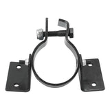 Proflow Universal Black Steel Adjustable Steering Column Floor Mount Plate, For 2.0'' Columns, Kit - PFESTCFMS