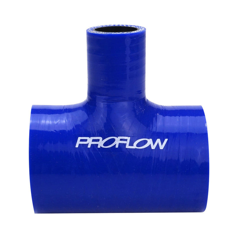 Proflow Hose Tubing, Silicone, T-Hose, 3.00'' x 1.00'' Side Leg, 102x45mm, Blue - PFESTH100-300