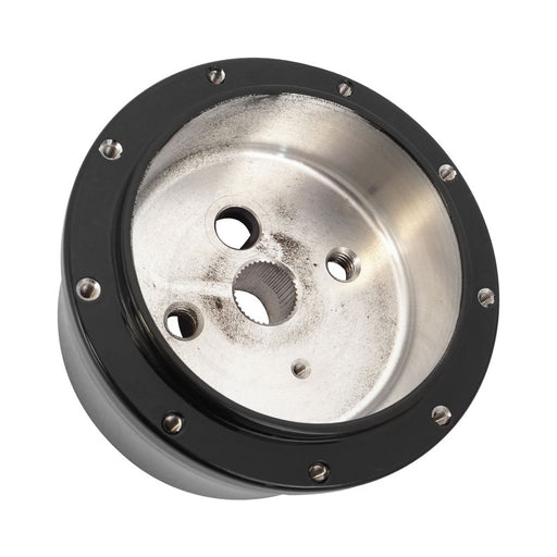 Proflow Universal Black Billet Steering Wheel Adaptor, Boss Kit, 9 hole , Suits 1967-94 GM Based Column, Each - PFESTW-ADAP-BK PFESTW-ADAP-BK