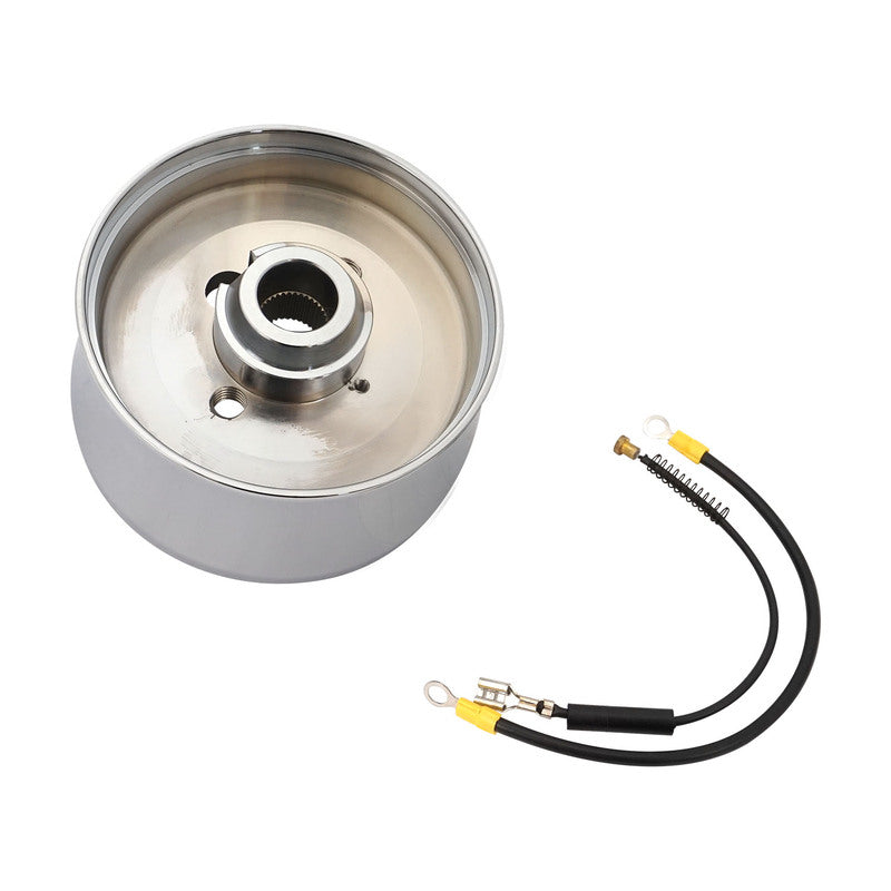 Proflow Universal Chrome Billet Steering Wheel Adaptor, Boss Kit, 9 hole , Suits 1967-94 GM Based Column, Each - PFESTW-ADAP