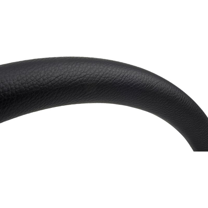 Proflow Billet 3 Slot Curved Spoke Steering Wheel,14'' Chrome/Black Leather, Universal Fit, Steering Wheel ,Adaptor, Horn Button, 2 inch Dish, Kit - PFESTW-KIT3