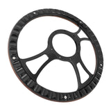 Proflow Billet 3 Slot Steering Wheel, 14'' Wood Rim , Black Spoke, Universal Fit, Steering Wheel ,Adaptor, Horn Button, 2 inch Dish, Kit - PFESTW-KIT5-BK