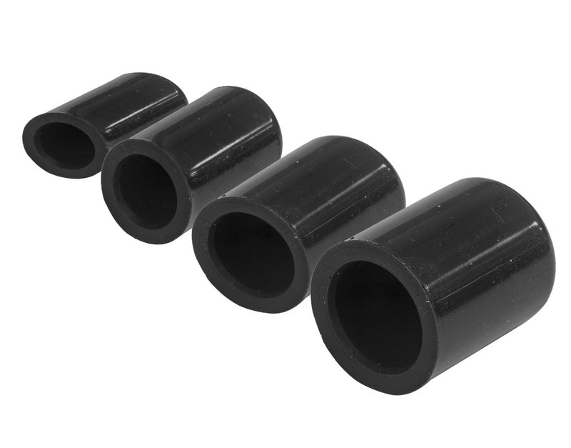 Proflow Silicone Vacuum Port Block Off Kit, 4mm (5/32'') - 10mm (3/8''), 4x each size, Black - PFESVP210 PFESVP210