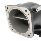 Proflow EFI Throttle Body Intake Elbow 95mm, Universal or LS To 4150 Square Bore, Cast Aluminium, Black - PFETBE95BK