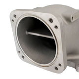 Proflow EFI Throttle Body Intake Elbow 95mm, Universal or LS To 4150 Square Bore, Cast Aluminium, Natural - PFETBE95