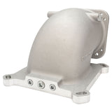 Proflow EFI Throttle Body Intake Elbow 95mm, Universal or LS To 4150 Square Bore, Cast Aluminium, Natural - PFETBE95
