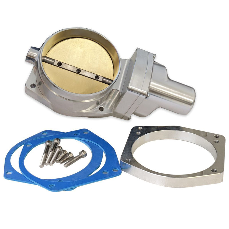 Proflow Throttle Body, Drive-By-Wire, Billet Aluminium, Natural, 108mm, LS Commodore VE, (replaces GM12605109) - PFETBFW109 PFETBFW109