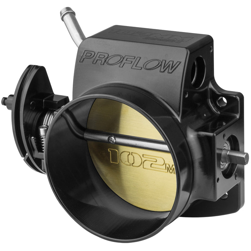 Proflow Throttle Body, 102mm Bore Size, MPI, For Holden Commodore LS Engines, Billet Aluminium, Black - PFETBLS102BK PFETBLS102BK