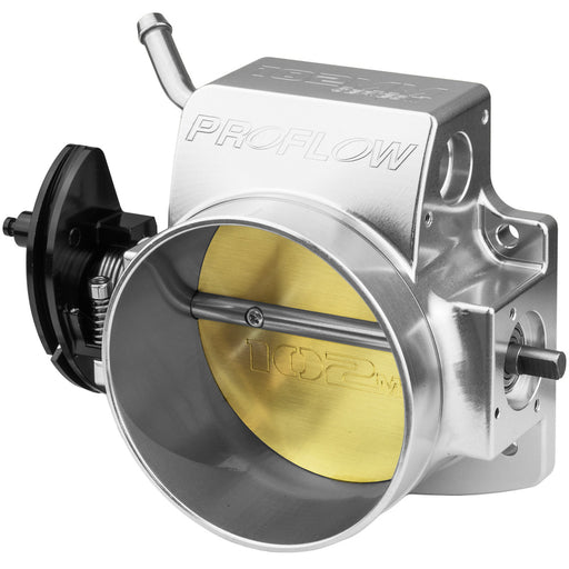 Proflow Throttle Body, 102mm Bore Size, MPI, For Holden Commodore LS Engines, Billet Aluminium, Natural - PFETBLS102 PFETBLS102