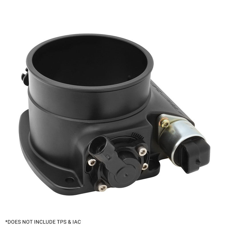Proflow Throttle Body, 92mm Bore Size, MPI, For Holden Commodore LS Engines, Billet Aluminium, Black Anodised - PFETBLS92BK