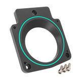 Proflow Throttle Body Adapter, 92mm Bore, For Holden Commodore LS, 3-Bolt Intake to 4-Bolt Throttle Body, Black, Billet - PFETBLSADP1 PFETBLSADP1