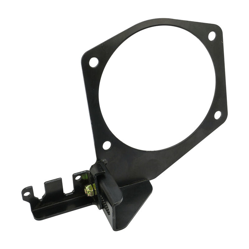 Proflow Throttle Cable Bracket, Throttle Body Mounting Style, LS 4 bolt Aluminium, Black Powdercoated - PFETBN81013