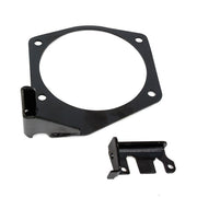 Proflow Throttle Cable Bracket, Throttle Body Mounting Style, LS 4 bolt Aluminium, Black Powdercoated - PFETBN81013