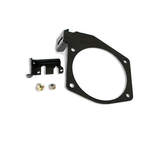 Proflow Throttle Cable Bracket, Throttle Body Mounting Style, LS 4 bolt Aluminium, Black Powdercoated - PFETBN81013