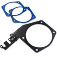 Proflow Throttle Cable Bracket, Throttle Body Mounting Style, LS 4 bolt Aluminium, Black Powdercoated - PFETBN81013 PFETBN81013