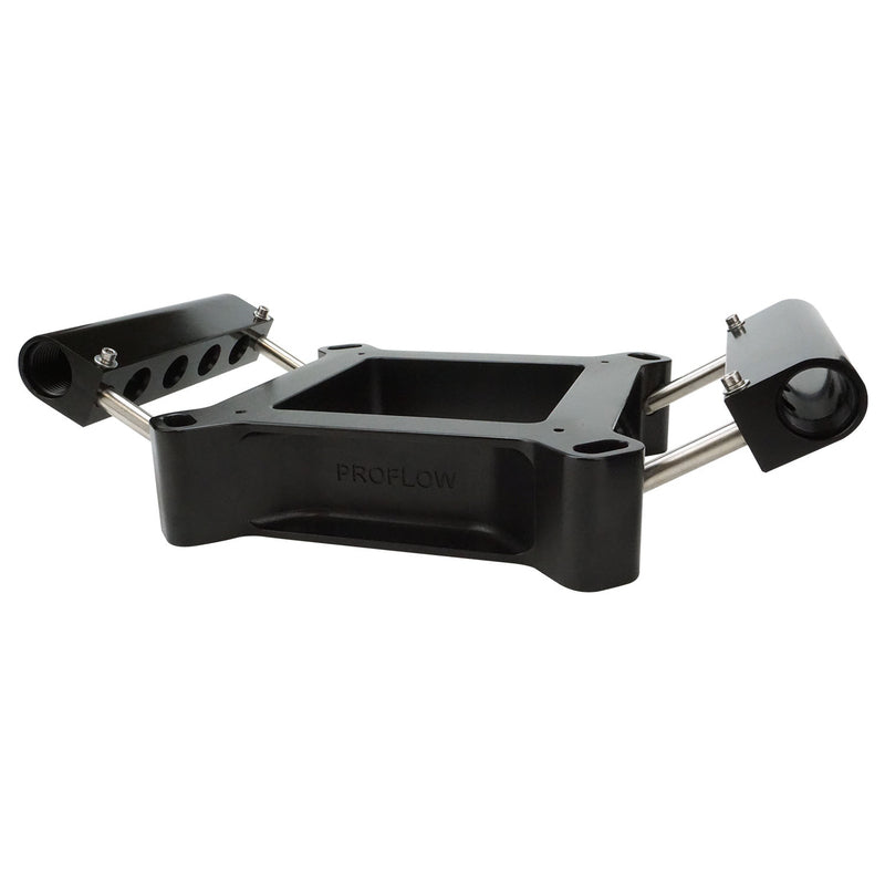 Proflow Fuel Injection Conversion Plate Kit, Series II, 4150 & 4500, Billet Aluminium, Black, Universal - PFETBP4150B