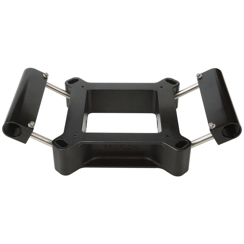 Proflow Fuel Injection Conversion Plate Kit, Series II, 4150 & 4500, Billet Aluminium, Black, Universal - PFETBP4150B