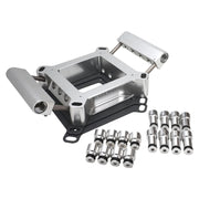 Proflow Fuel Injection Conversion Plate Kit, Series II, 4150 & 4500, Billet Aluminium, Silver, Universal - PFETBP4150S PFETBP4150S