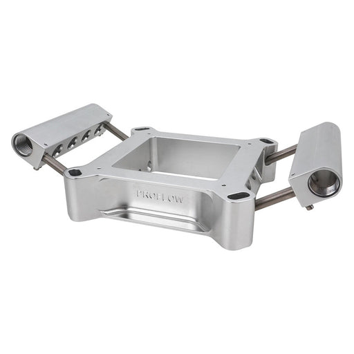 Proflow Fuel Injection Conversion Plate Kit, Series II, 4150 & 4500, Billet Aluminium, Silver, Universal - PFETBP4150S
