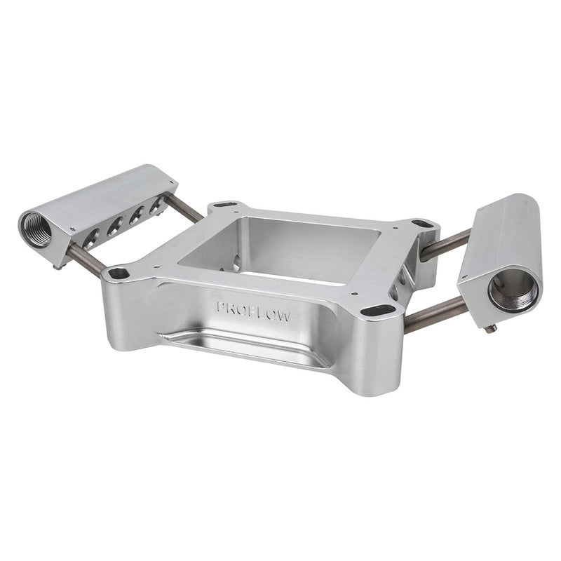 Proflow Fuel Injection Conversion Plate Kit, Series II, 4150 & 4500, Billet Aluminium, Silver, Universal - PFETBP4150S