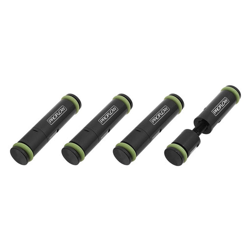 Proflow Fuel Injector Blanks, 14mm O-rings, Adjustable, 4 Pack, Billet Aluminium, Black - PFETBP650 PFETBP650