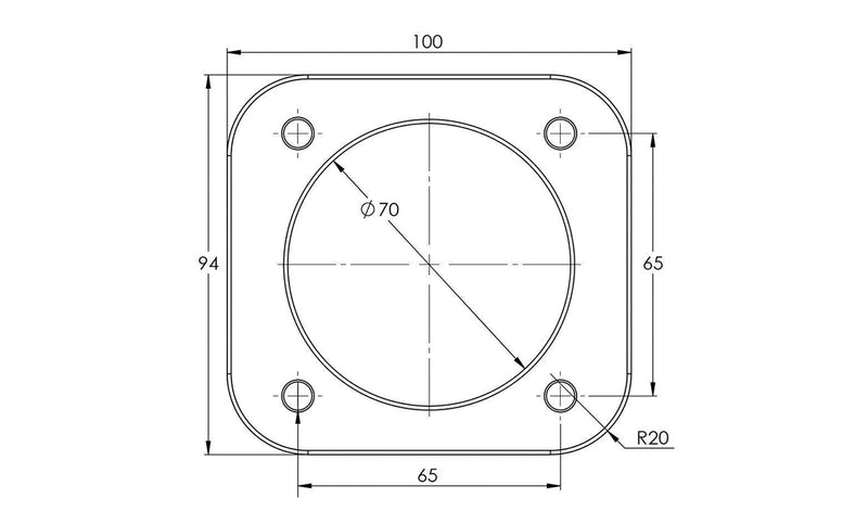 Proflow Throttle Body, Universal 70mm Bore Size, MPI, Billet Aluminium, Natural - PFETBU70