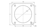 Proflow Throttle Body, Universal 90mm Bore Size, MPI, Billet Aluminium, Natural - PFETBU90
