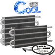 Proflow Fluid Cooler, Transmission, Tube, Fin, Natural, 7.5 in. x 12.5 in. x 0.75 in, 3/8 in. Inlet, Outlet - PFETC403 PFETC403