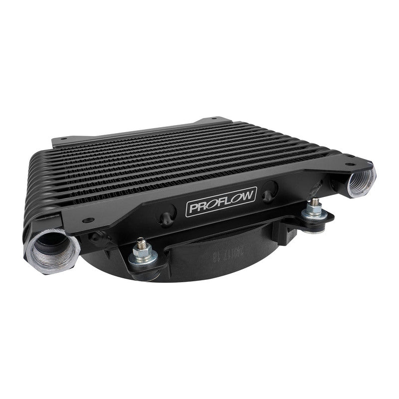 Proflow SuperMax Transmission Cooler Kit, 13-Row, 350 CFM, 10.0'' x 9.50'' x 4.0'', w/7.0'' Panasonic Fan, AN10 Inlets - PFETC500